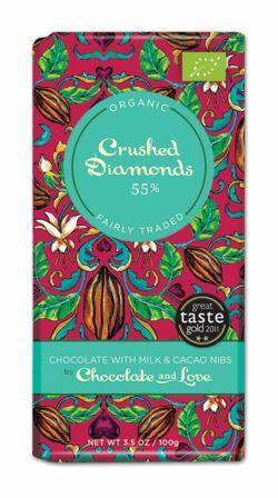 Chocolate & Love Ekologisk Creamy Dark "nibs" 55 % 80 g
