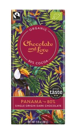 Chocolate & Love Ekologisk  Panama 80% 80 g