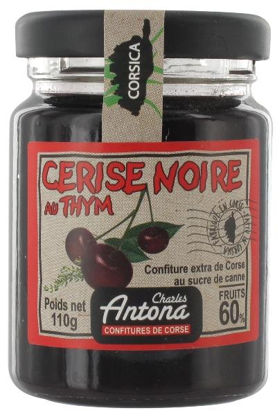 Svarta körsbär/timjan marmelad Korsika 110 g